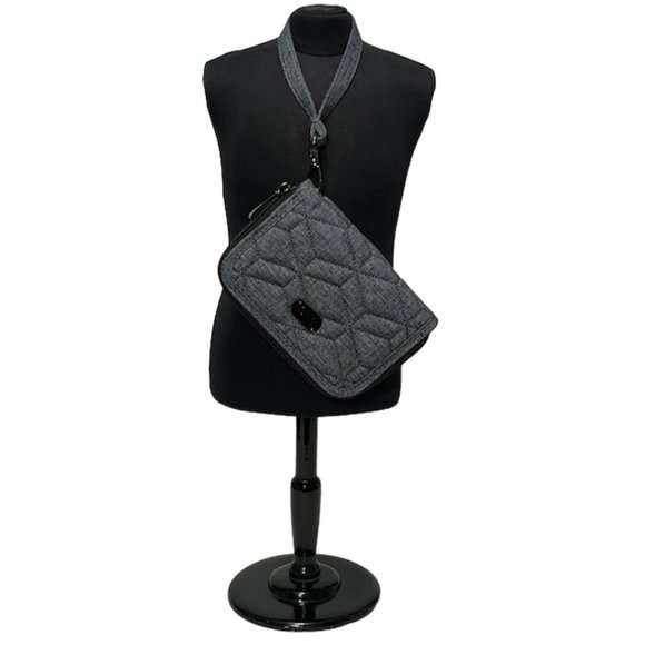 LUG Rodeo RFID-Protected Gray Quilted Wristlet - Picture 14 of 16